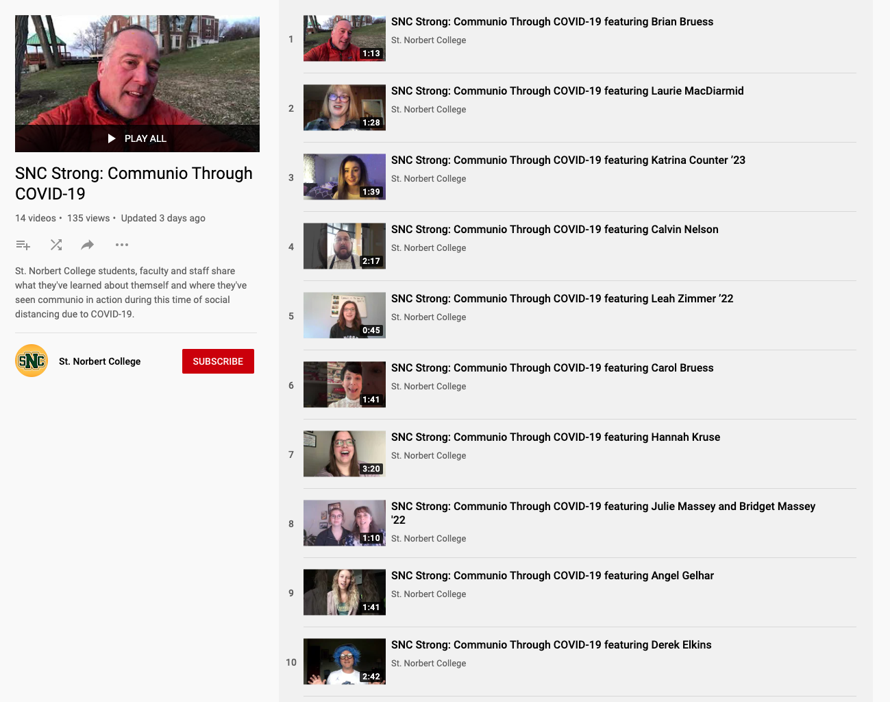 You are currently viewing SNC Strong: Communio Through COVID-19